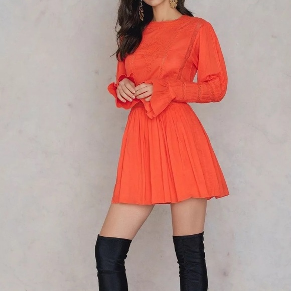 Free People Dresses & Skirts - Free People L/S Victorian Minidress Clementine 12